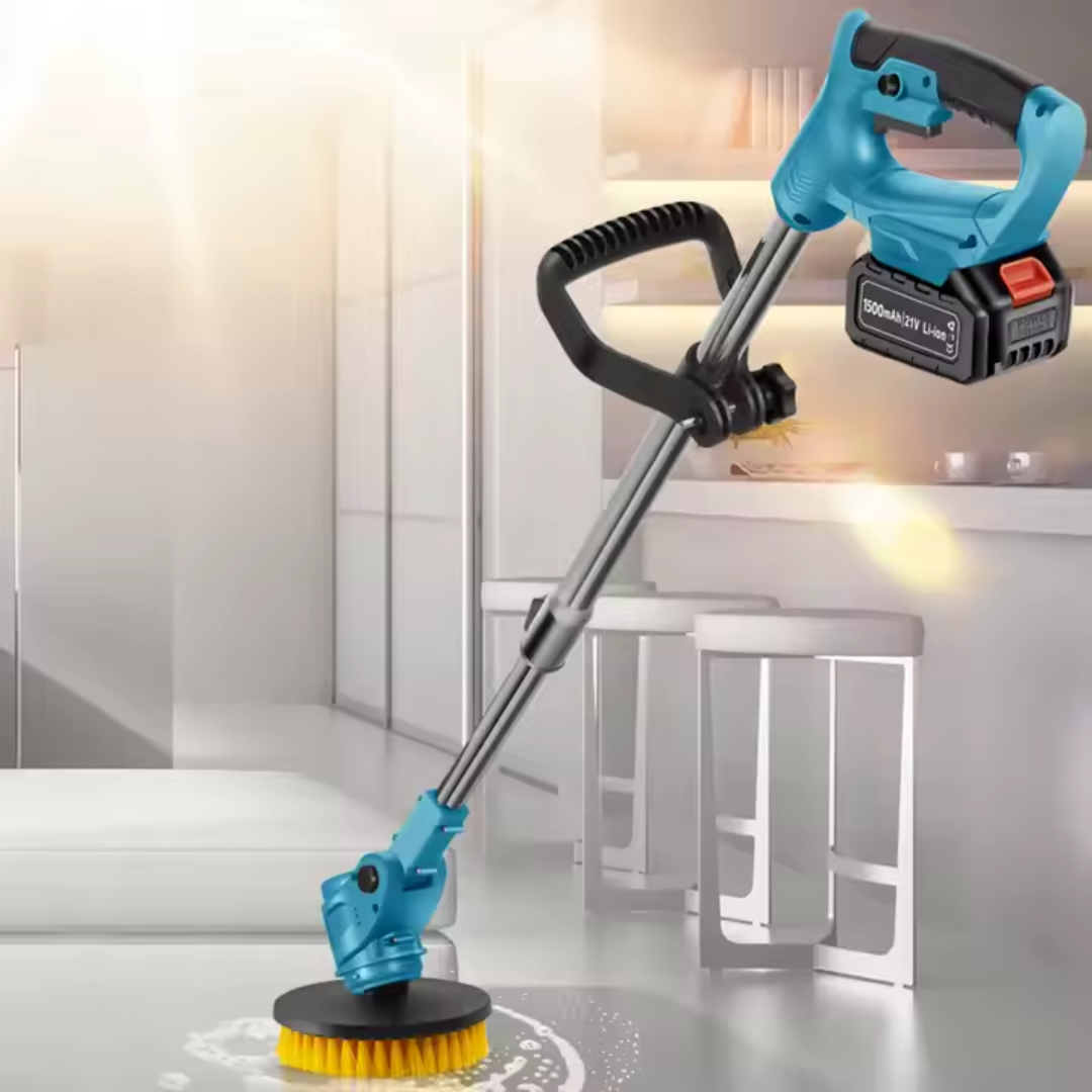 Akumulatorska četka za čišćenje s više nastavaka - 2 baterije