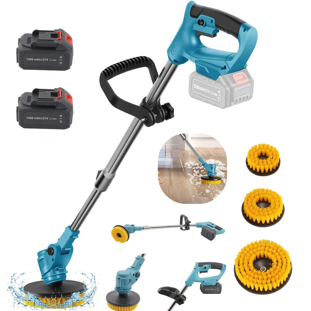 Akumulatorska četka za čišćenje s više nastavaka - 2 baterije