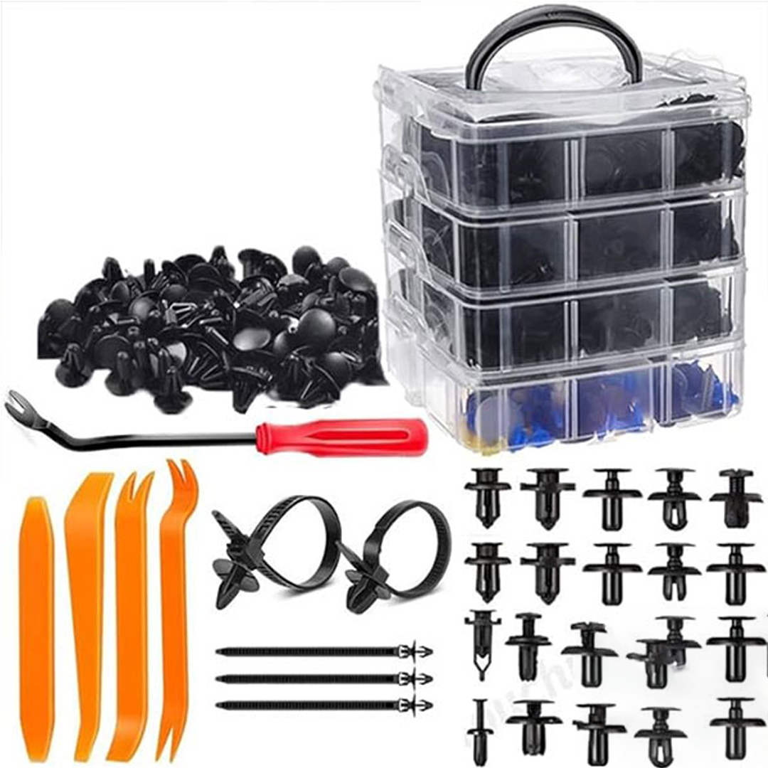 Kompleti montažnih plastičnih tipla i kopči