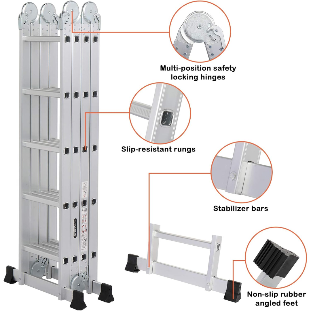 Multi aluminijske sklopive ljestve