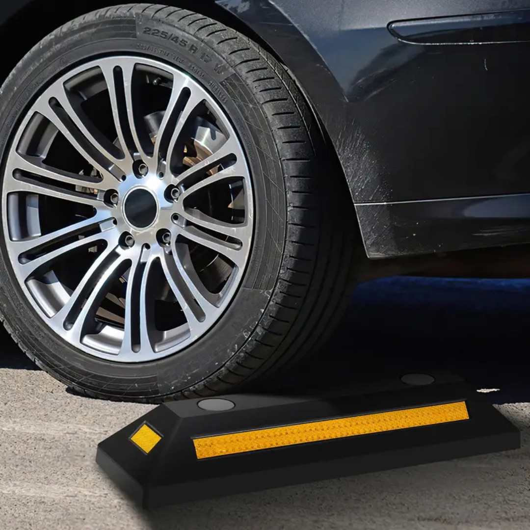 Gumeni blokator kotača s reflektirajućim trakama