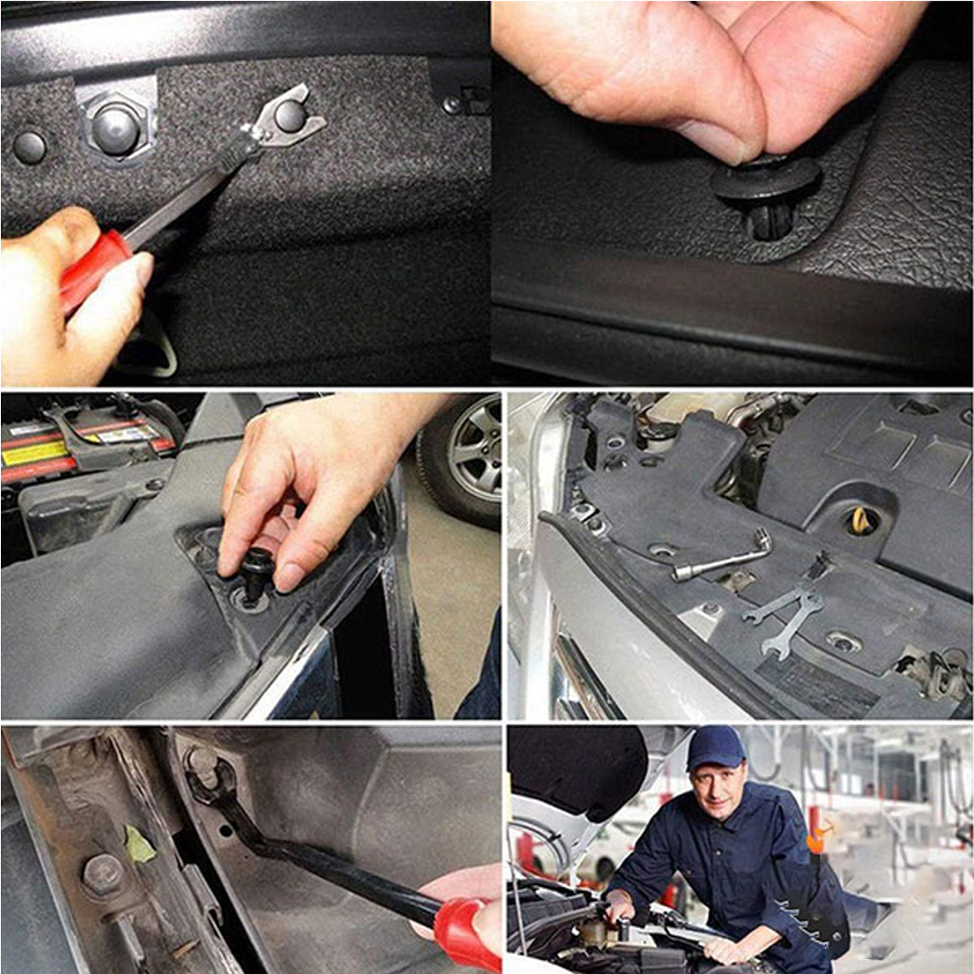 Kompleti montažnih plastičnih tipla i kopči