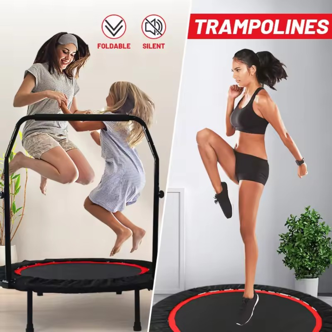 Trampolin za vježbanje s rukohvatom – 120 cm