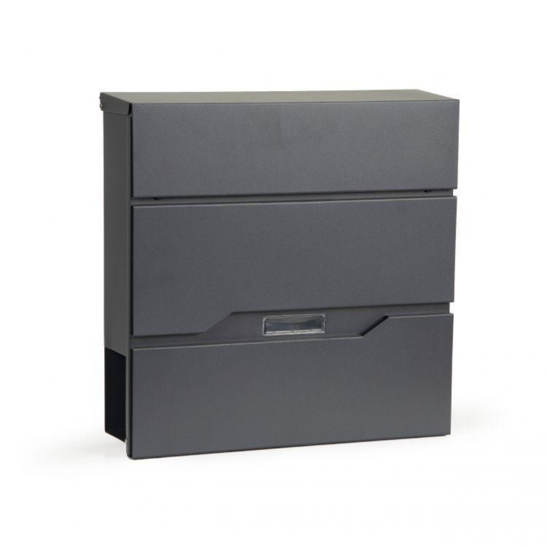 Poštanski sandučić – antracit s utorom za novine