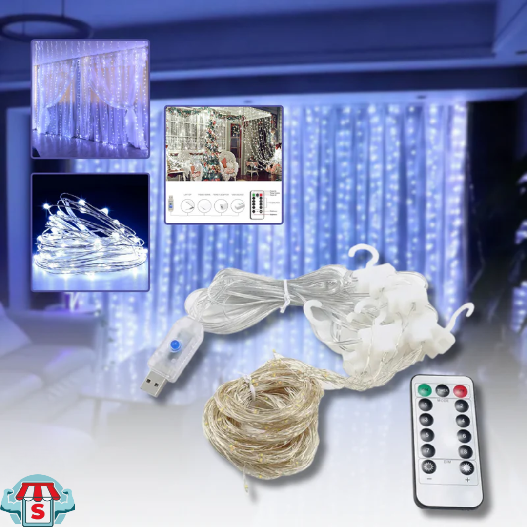 Premium Božićna LED Zavjesa – 3 × 2 m