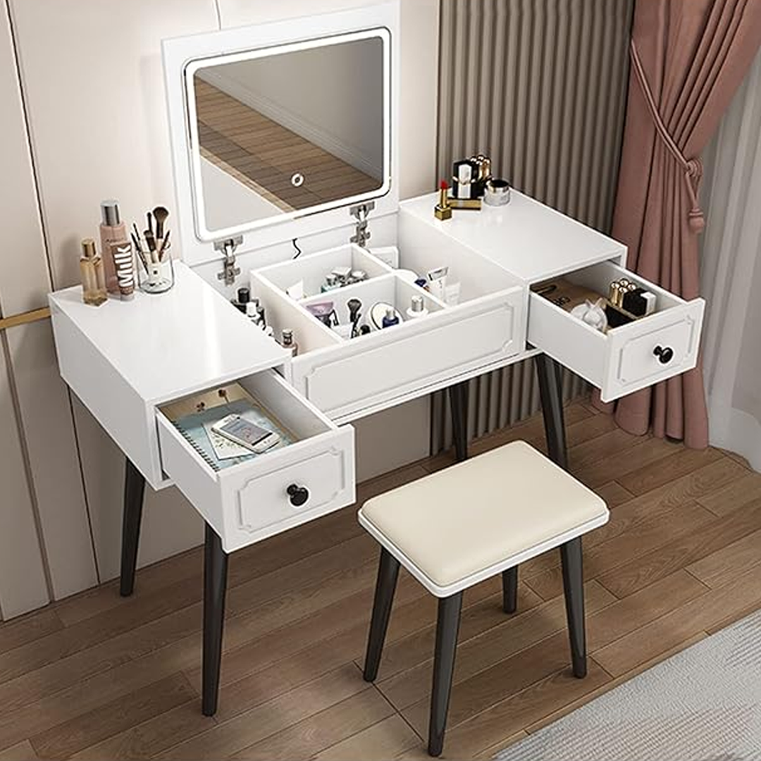 Toaletni stolić sa sklopivim ogledalom