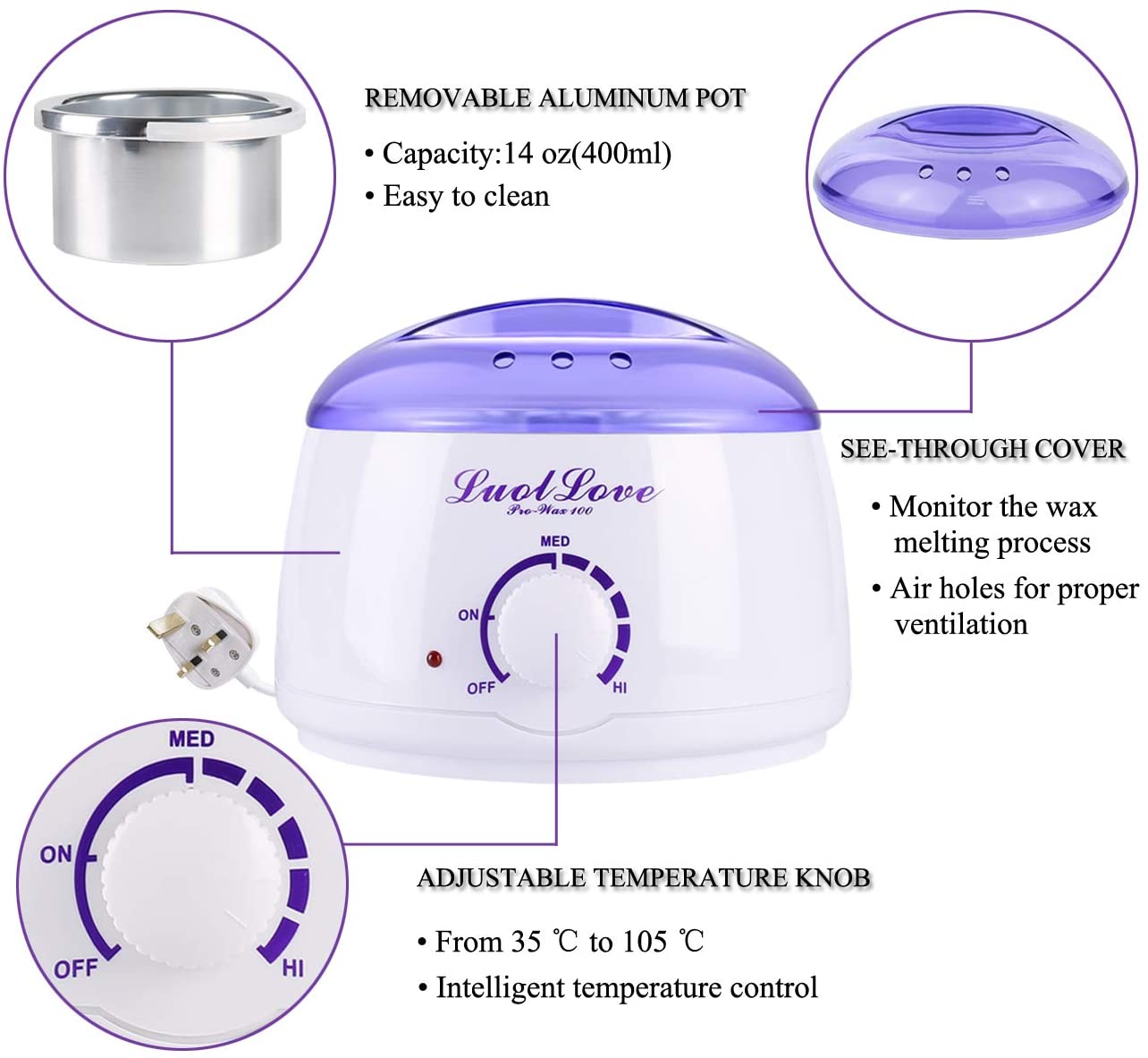 Pot-Wax100 grijač za vosak