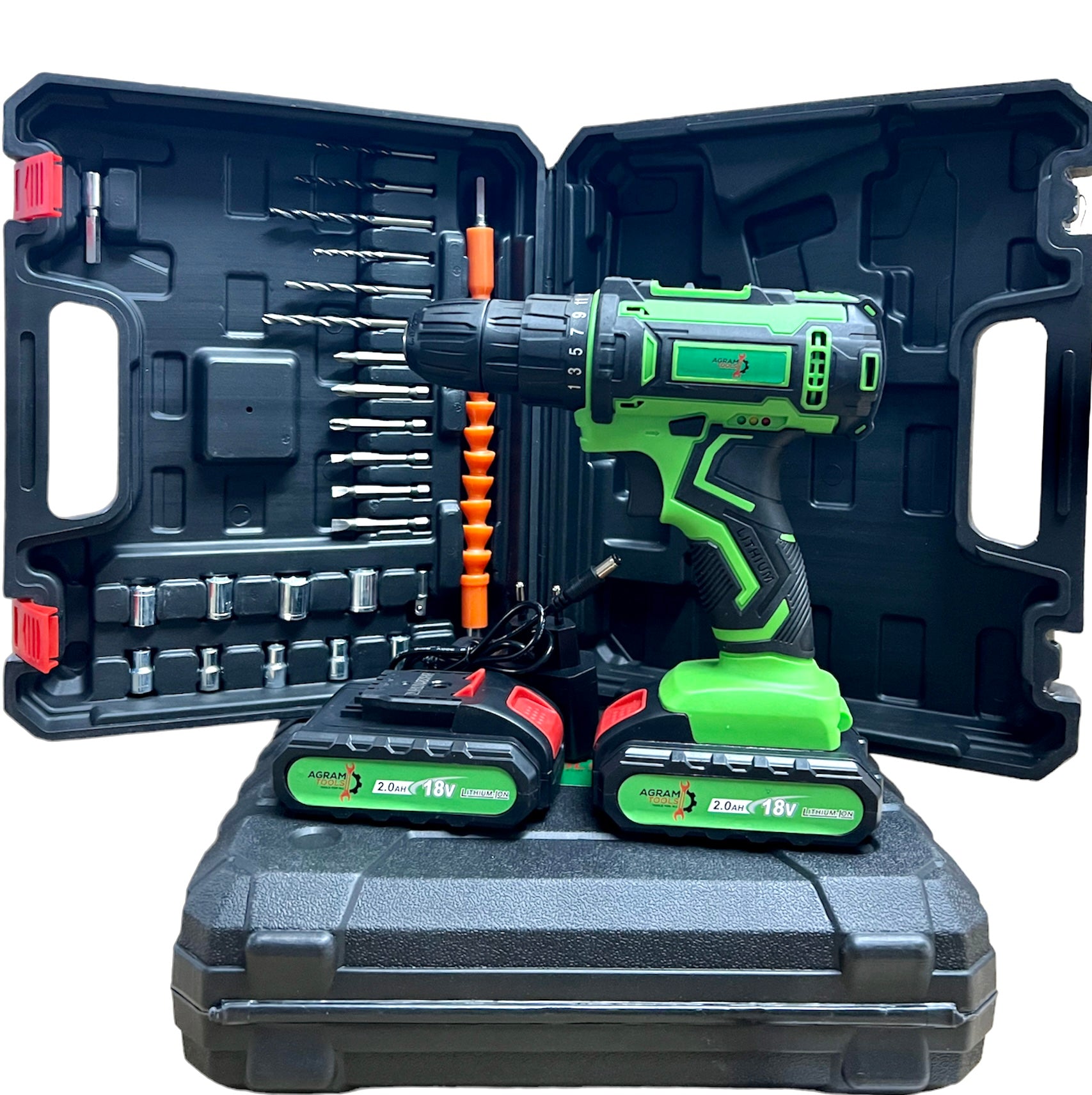 Orginal Agram Tools® aku bušilica sa bitovima