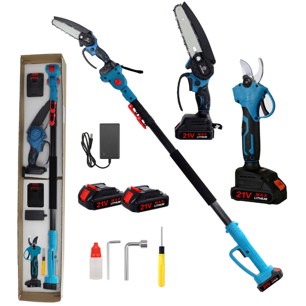 Agram Tools teleskopski aku set: pila i škare za grane - 240cm
