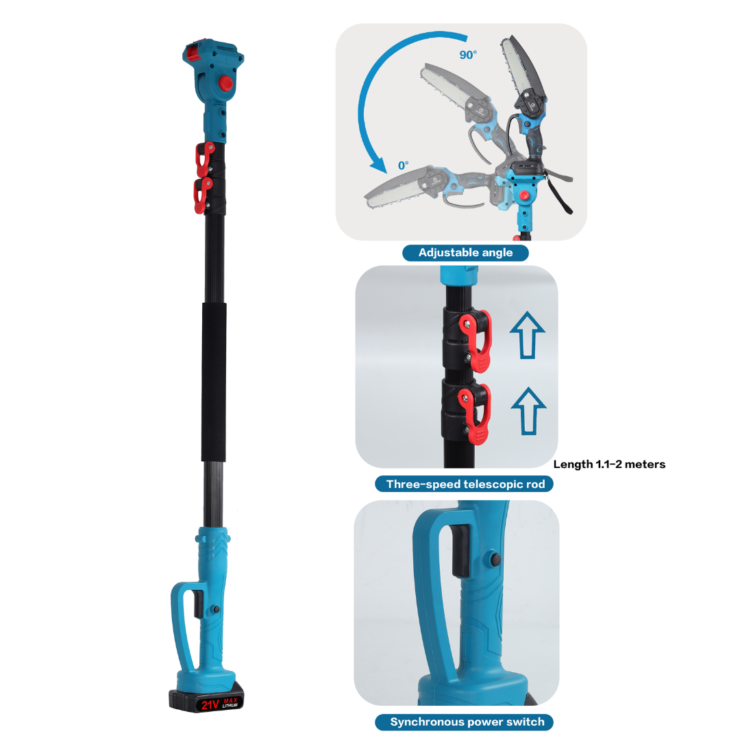 Agram Tools teleskopski aku set: pila i škare za grane - 240cm