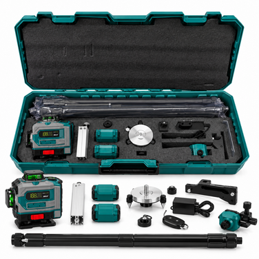 Profesionalni laserski nivelir 4 × 360° – Premium set