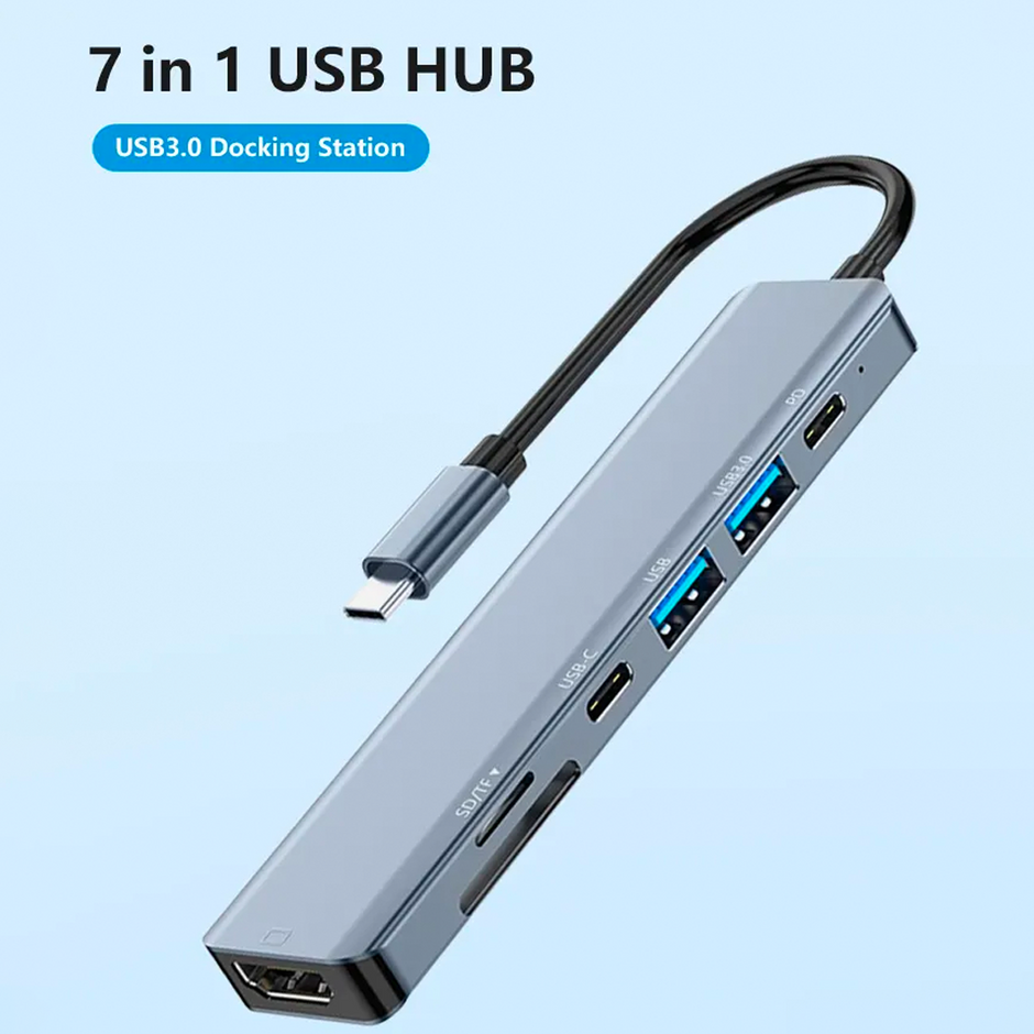 Multifunkcionalni 7-u-1 USB Hub