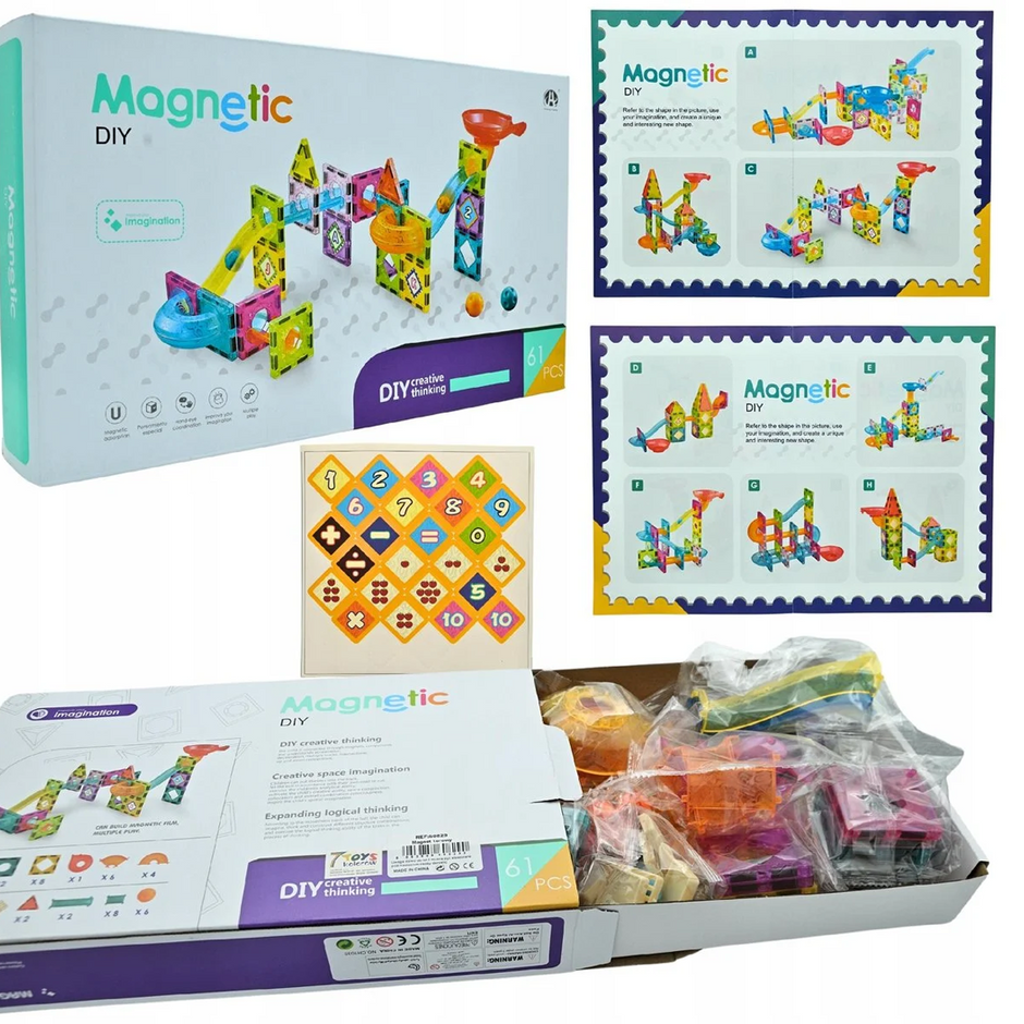 MAGNETNE SVJETLEĆE KOCKE - 61 komad