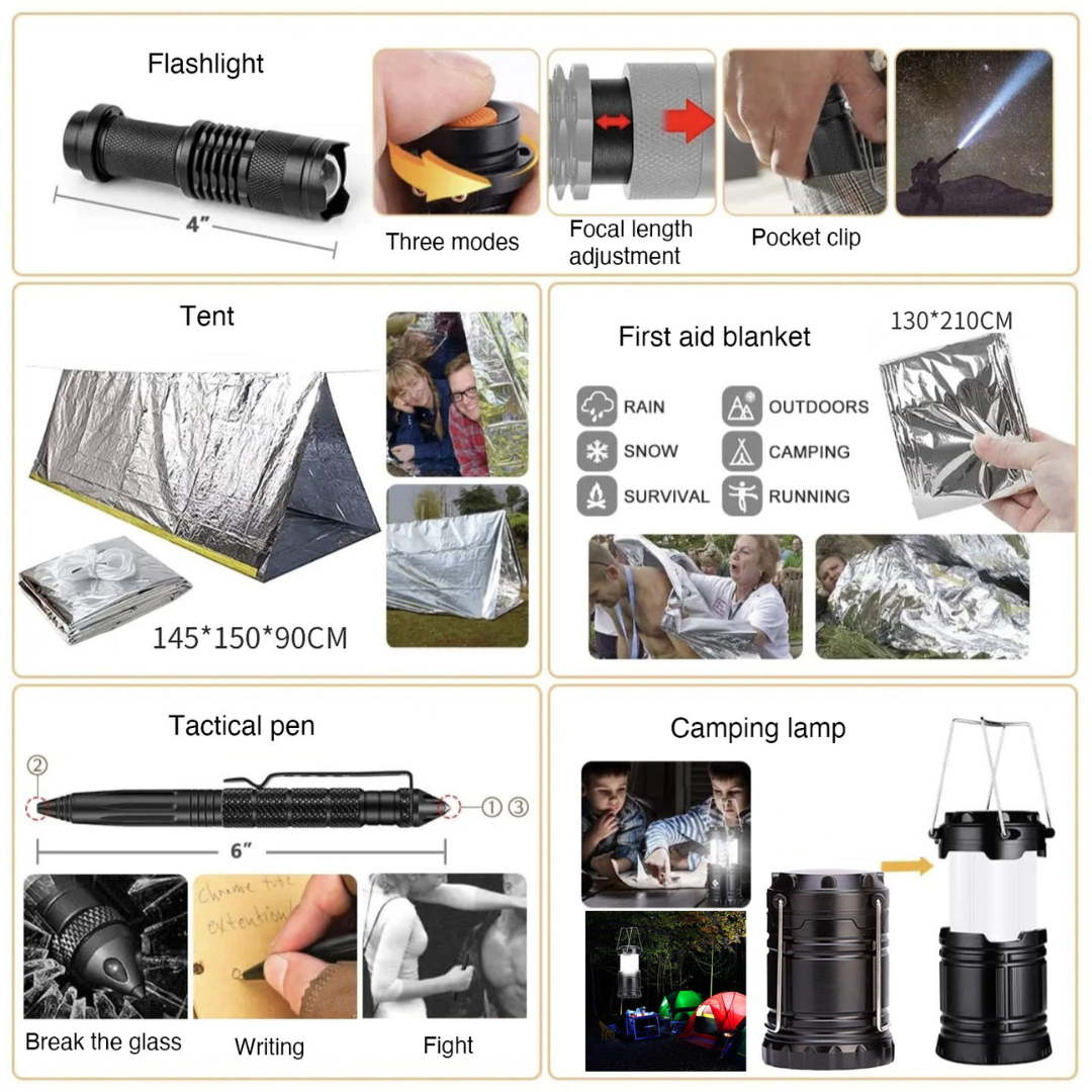 Kamping set s ruksakom i dodatnom opremom
