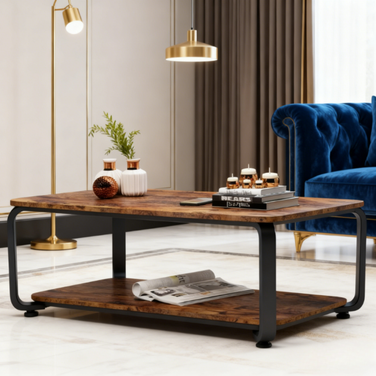 Moderni niski stolić za dnevni boravak s policom