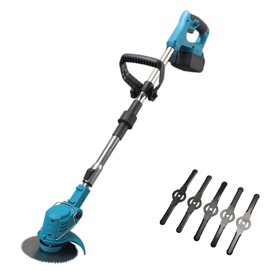Aku set 4u1 – škare, puhač, trimer i pila sa 2 baterije