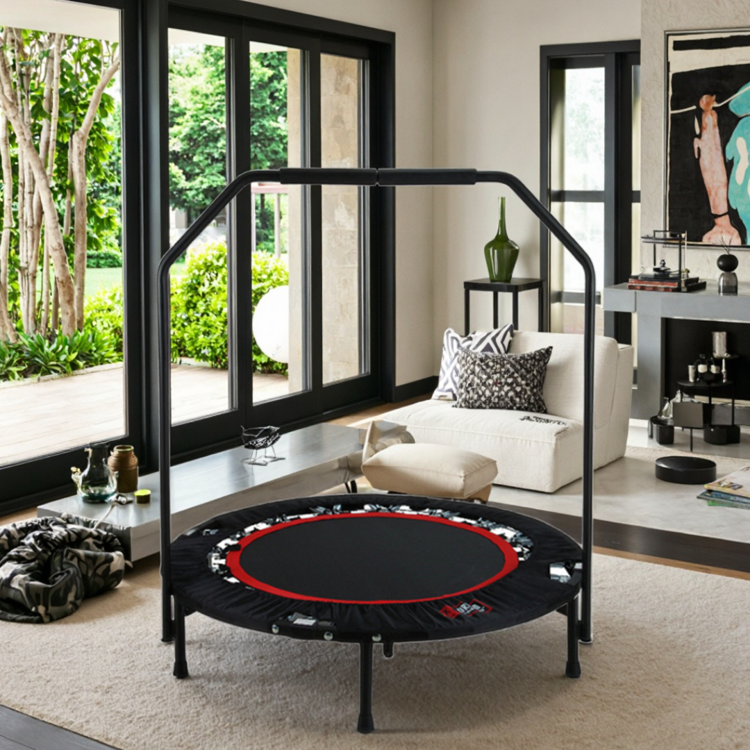 Trampolin za vježbanje s rukohvatom – 120 cm