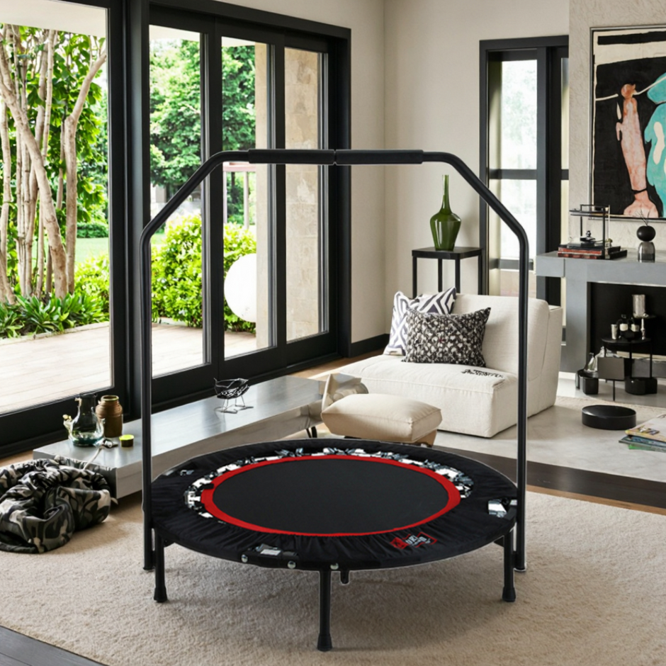 Trampolin za vježbanje s rukohvatom – 120 cm