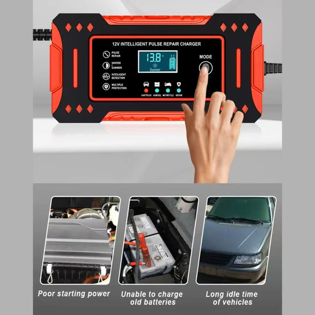 Punjač i regenerator akumulatora s LCD zaslonom