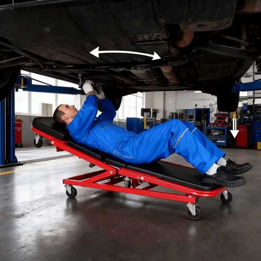 2-u-1 Podesiva Sklopiva Mehaničarska Stolica