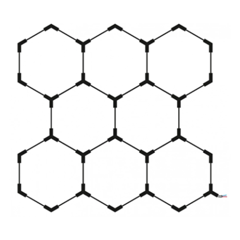 Hexagon LED rasvjeta - set od 8 elemenata