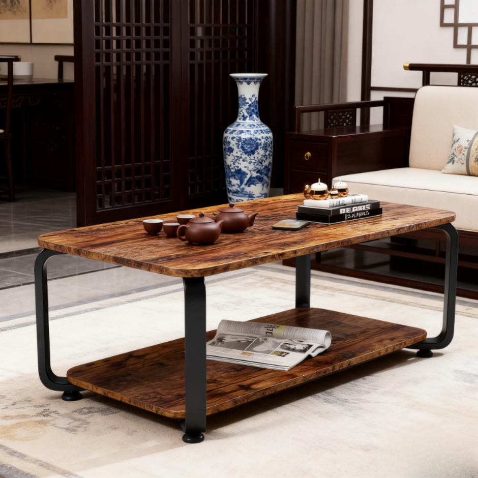 Moderni niski stolić za dnevni boravak s policom