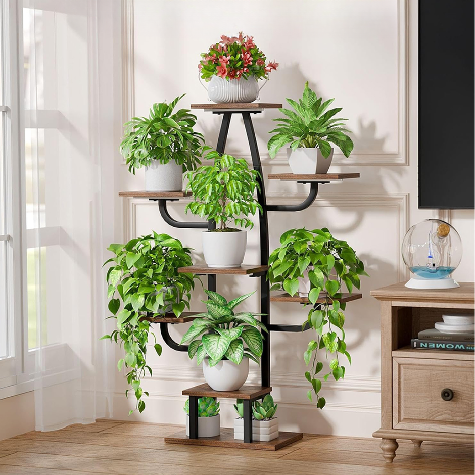 Stalak za biljke s LED rasvjetom – 7 razina