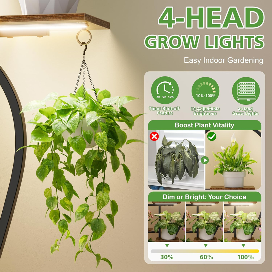 Višenamjenska polica za biljke – 9 razina