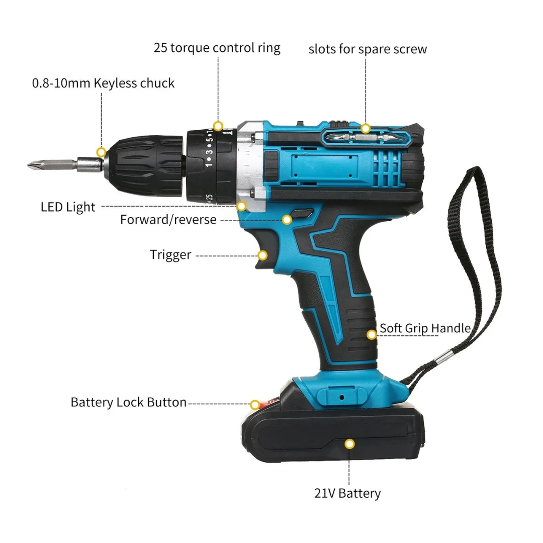 Udarna bušilica 42V sa 24 dijela