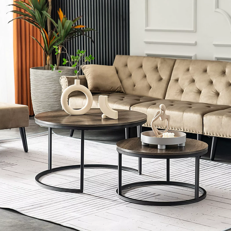 Stolić za kavu od masivnog drva