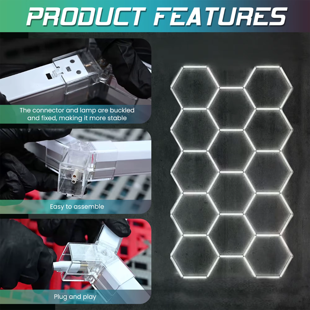 Hexagon LED rasvjeta - set od 14 elemenata