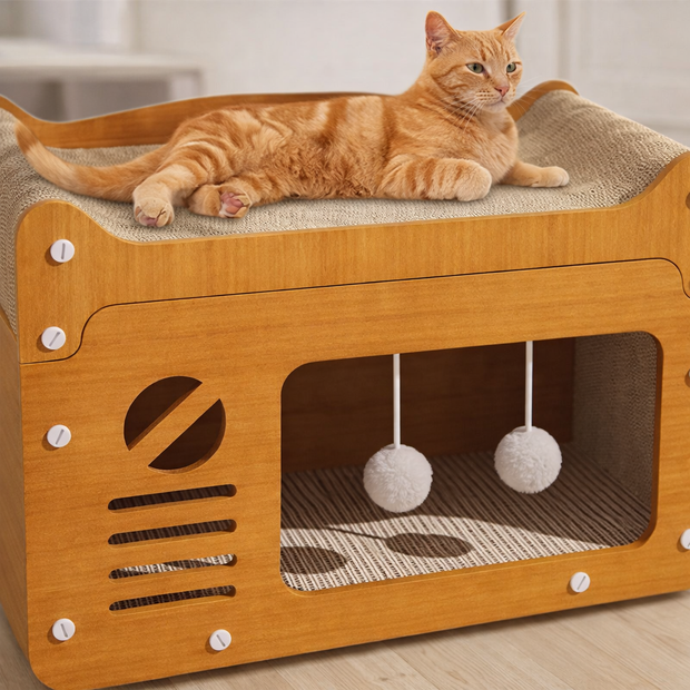 Kućica za mačke – Krevet & Grebalica