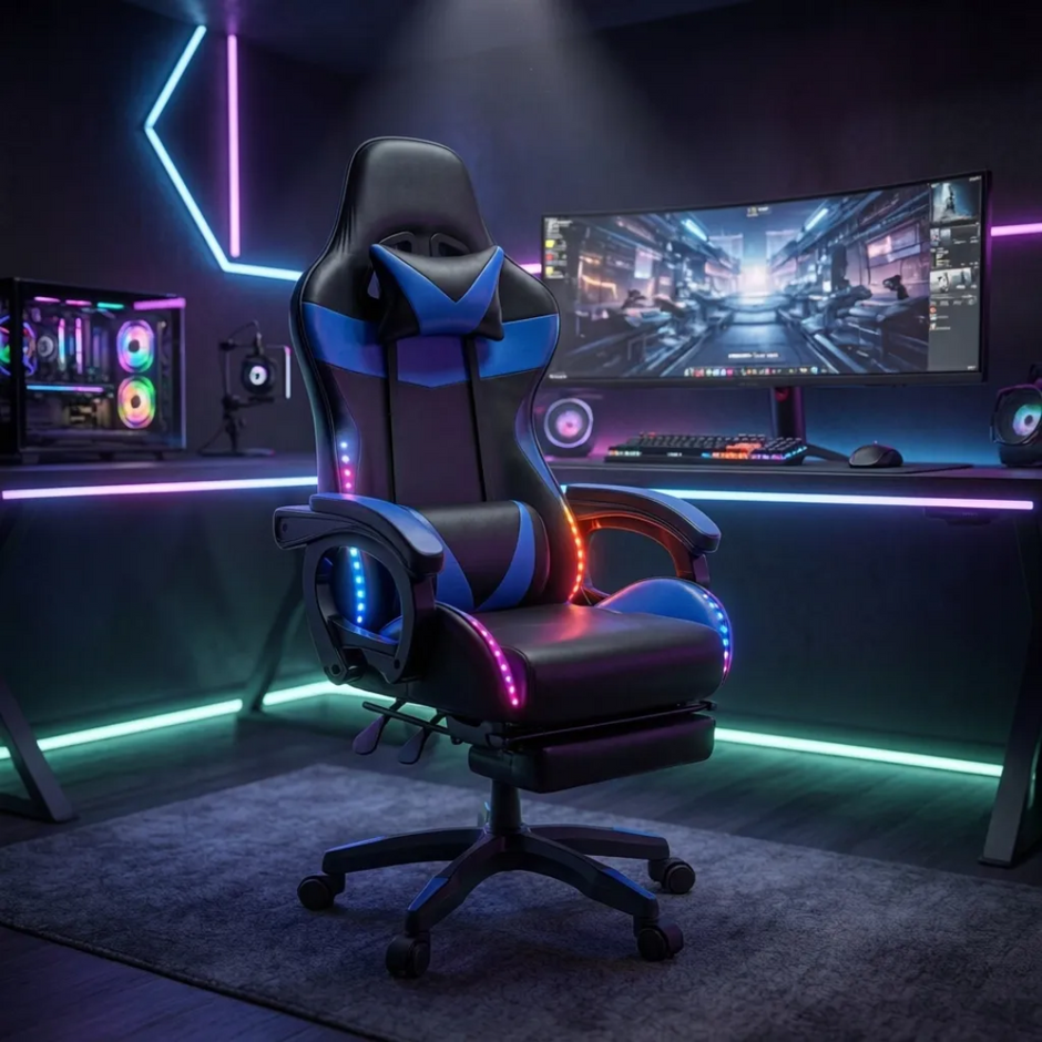 Gaming stolica s LED RGB osvjetljenjem