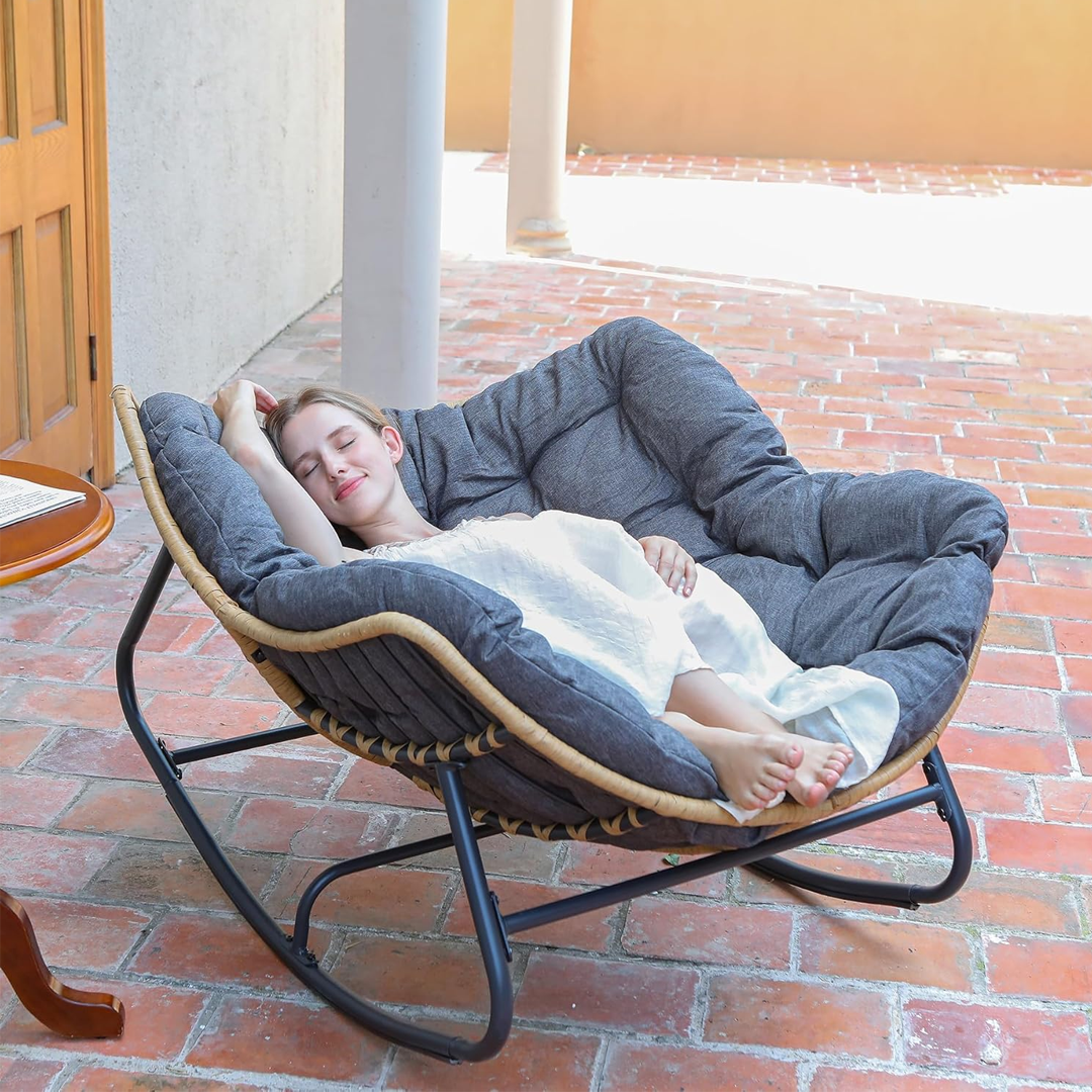 XXL Nordijska fotelja za ljuljanje