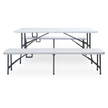 Sklopivi pivski set 180 cm – stol i 2 klupe