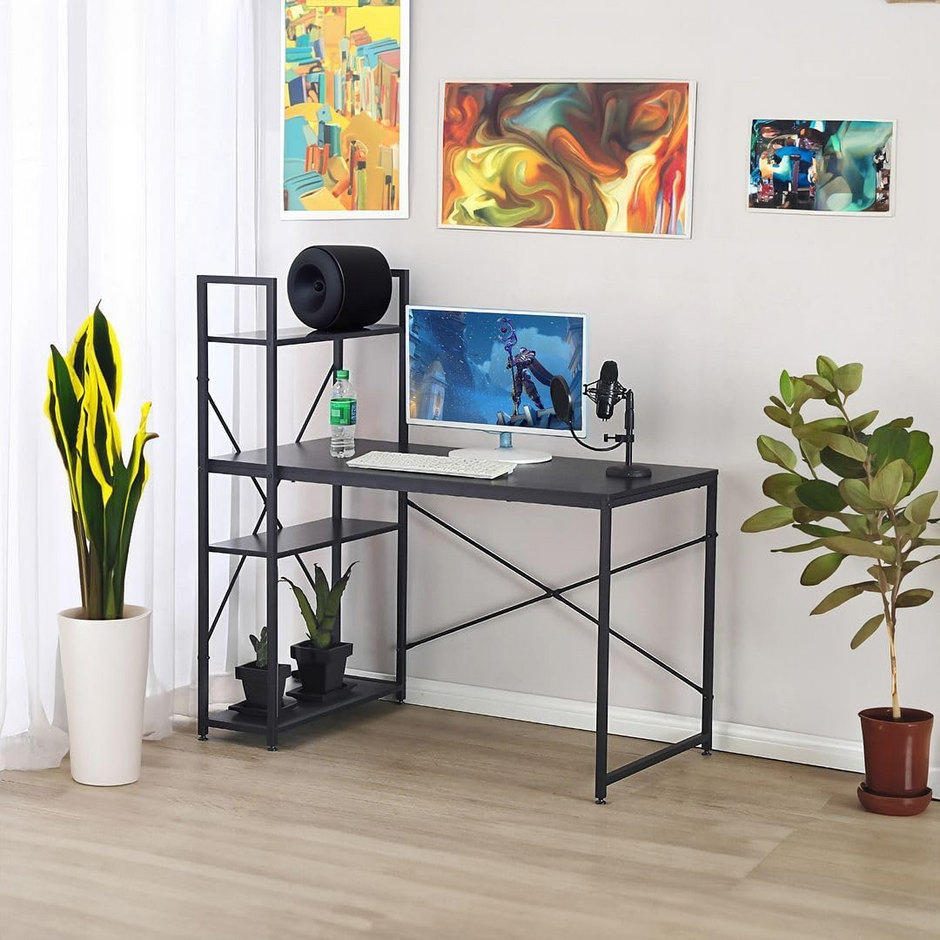 Radni stol s policama – 120 × 60 × 120 cm