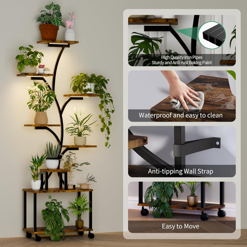 Stalak s 8 Polica – Metalni Unutarnji/Vanjski Stalak