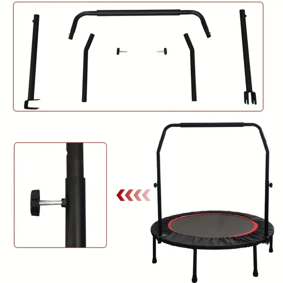 Trampolin za vježbanje s rukohvatom – 120 cm