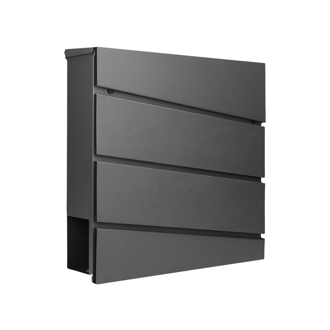 Poštanski sandučić od pocinčanog čelika s držačem za novine