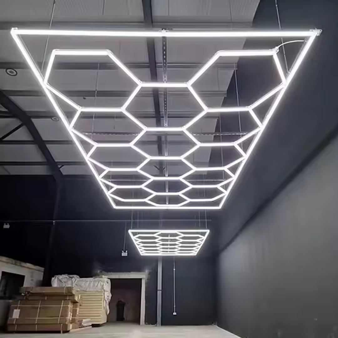Hexagon LED rasvjeta za garaže i radionice (244x485 cm)