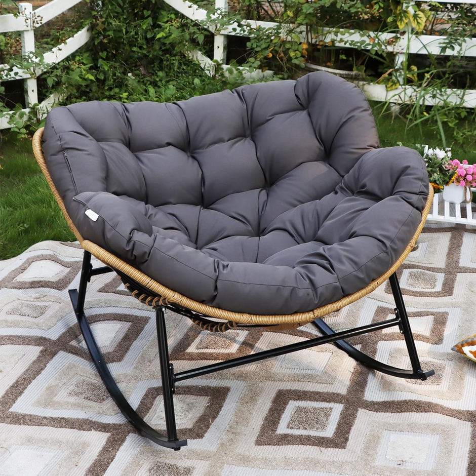 XXL Nordijska fotelja za ljuljanje