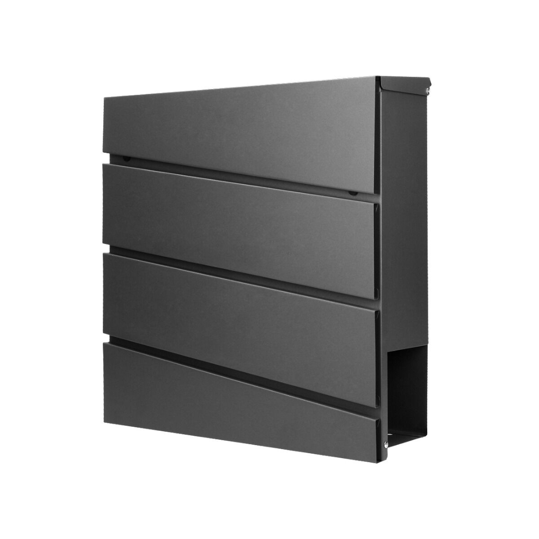 Poštanski sandučić od pocinčanog čelika s držačem za novine