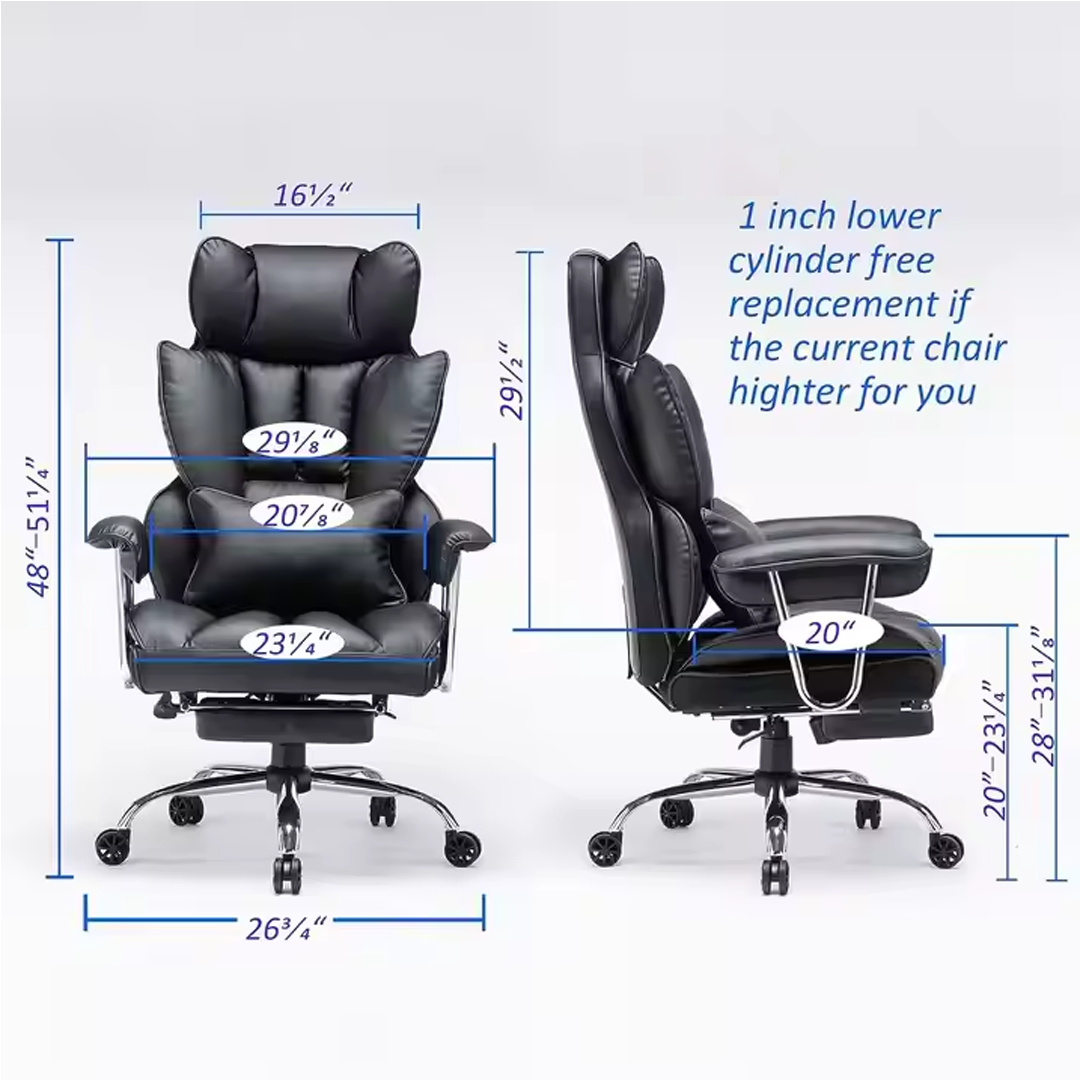 Ergonomska uredska stolica s visokim naslonom