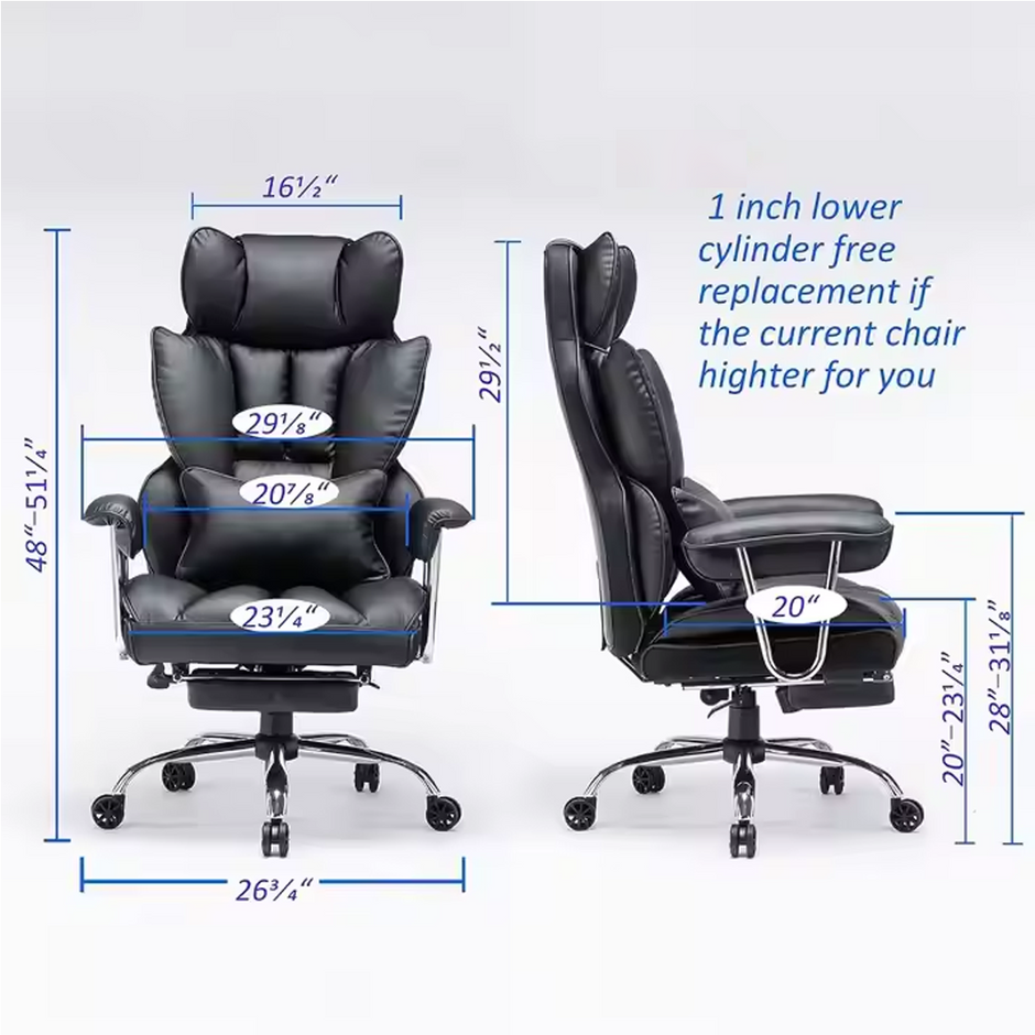 Ergonomska uredska stolica s visokim naslonom