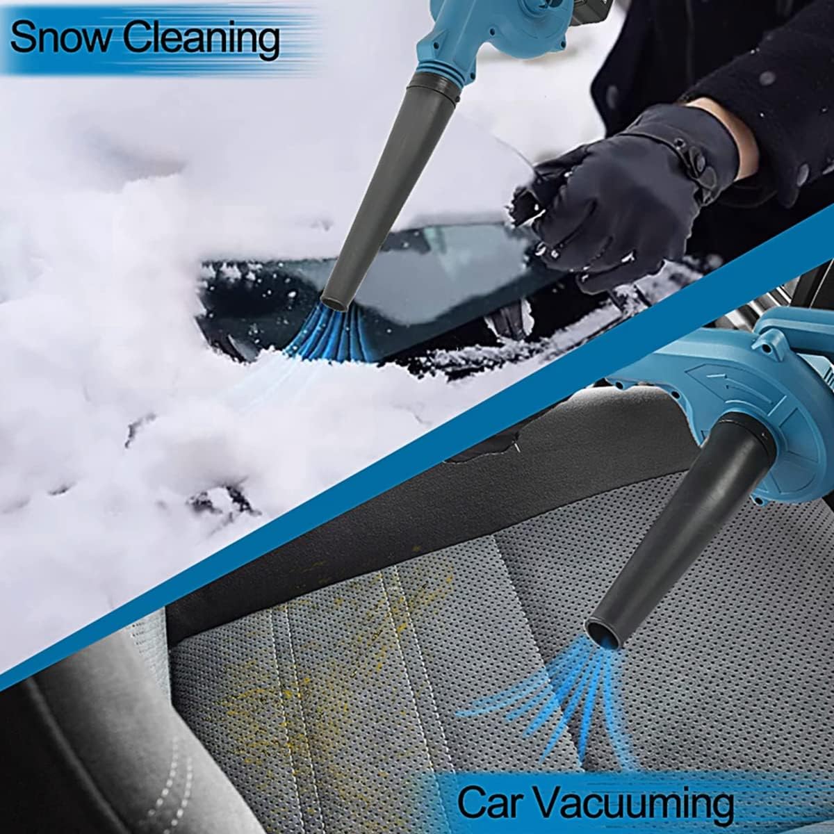 Aku puhač lišća sa dvije baterije