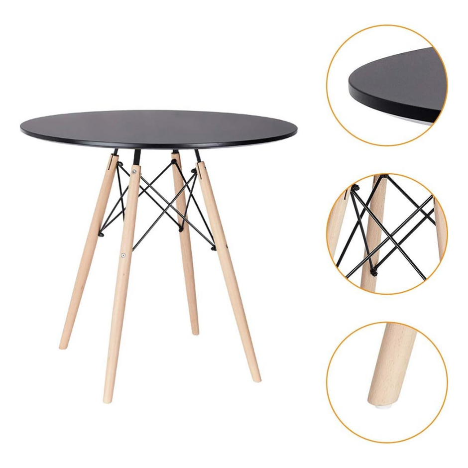 Stol Torino – Okrugli 80 cm (Bijela ili Crna)