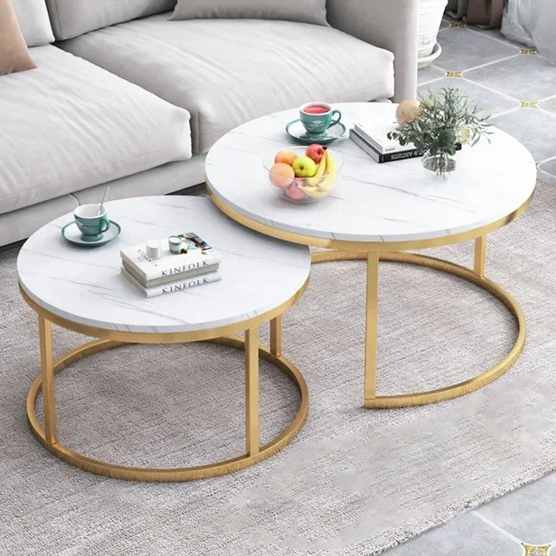 Stolići za kavu od imitacije mramora