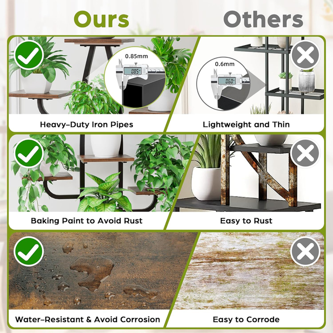 Stalak za biljke s LED rasvjetom – 7 razina