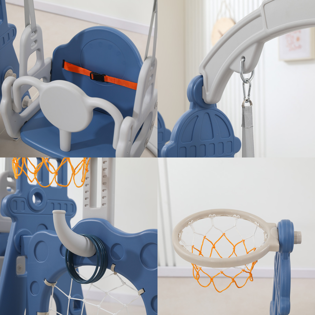 Dječje igralište s toboganom i ljuljačkom