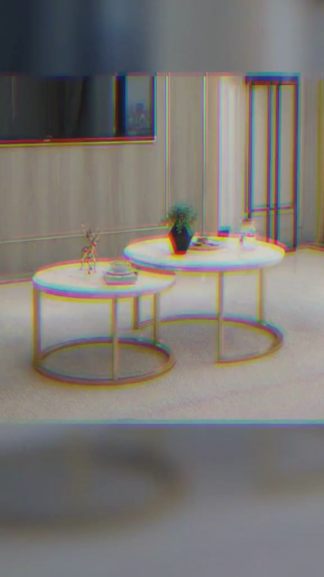 Stolići za kavu od imitacije mramora